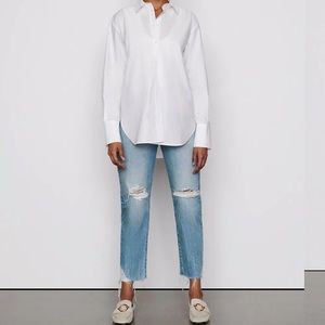 NWT Frame Le Original Limelight Chew Distressed Jeans 29